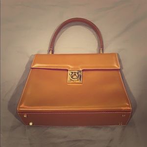 Vintage Salvatore Ferragamo Camel Handbag
